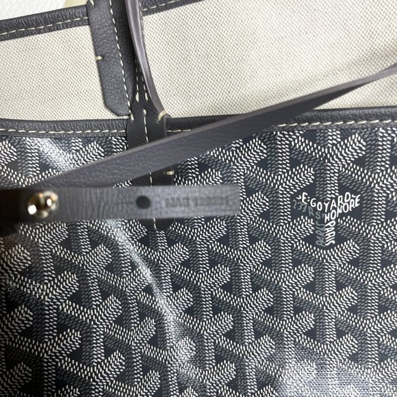 Brand New w/ Tags - Grey Goyard Saint Louis PM Reversible Tote - Picture 12 of 12